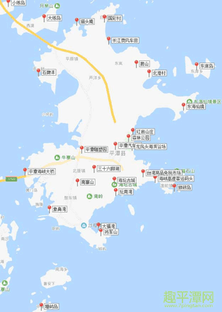 平潭島景點(diǎn)地圖